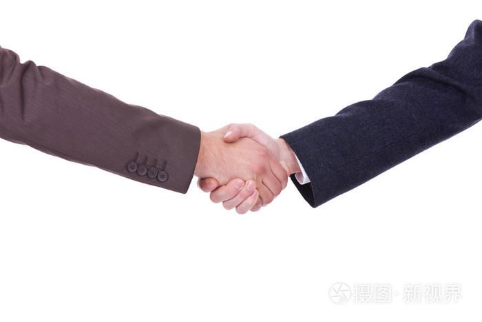 两个商人之间的握手