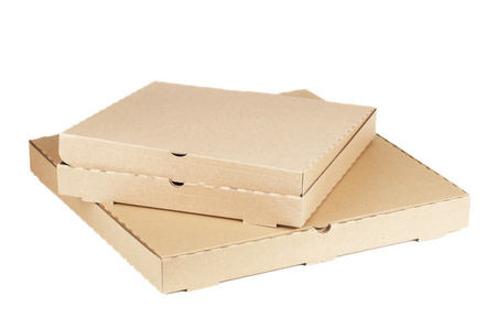 两个空披萨盒
