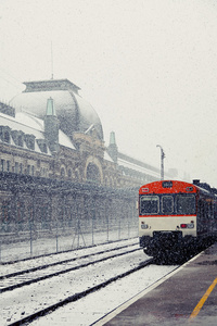 canfranc 火车站要下雪