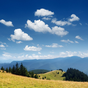 夏天山风景