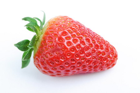 单一新鲜红草莓
