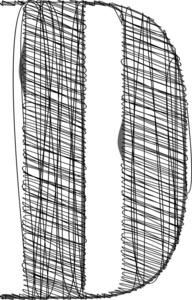 手画的字体。矢量插画