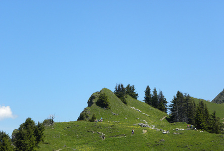 从 Schynige 普拉特山景，瑞士
