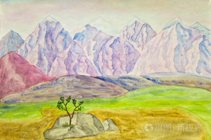 山绘画