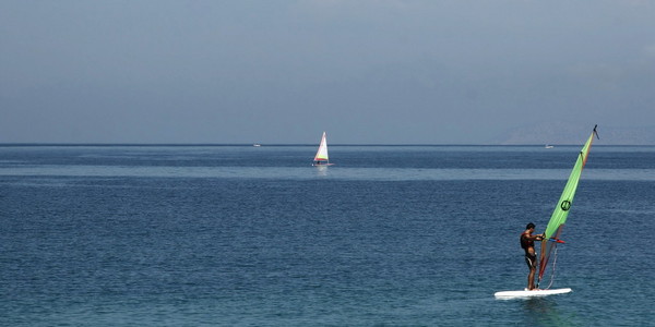 极端的夏日水上运动