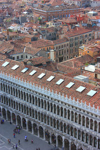 著名的方形 san marco 在威尼斯，意大利
