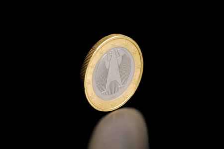 后面孤立德国欧元货币图片