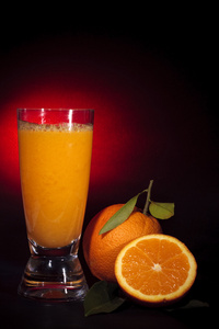 天然橙汁，艺术背景
