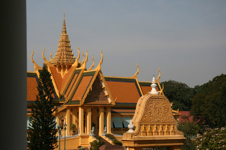 皇家宫殿，金边柬埔寨