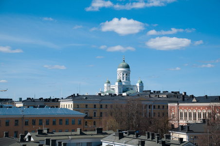 赫尔辛基大教堂的视图