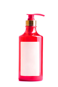 红色塑料瓶皂液器