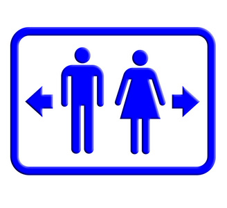 洗手间和厕所标志板的图标图片