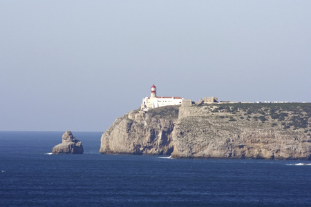 sagres，从葡萄牙在欧洲的最南点在灯塔