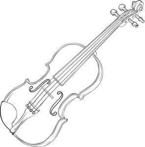 绘图的小提琴