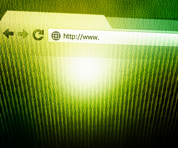 浏览器技术概念绿色背景