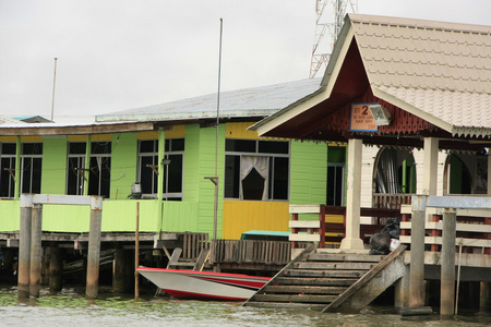 文莱斯里巴加湾，东南亚 kampong ayer