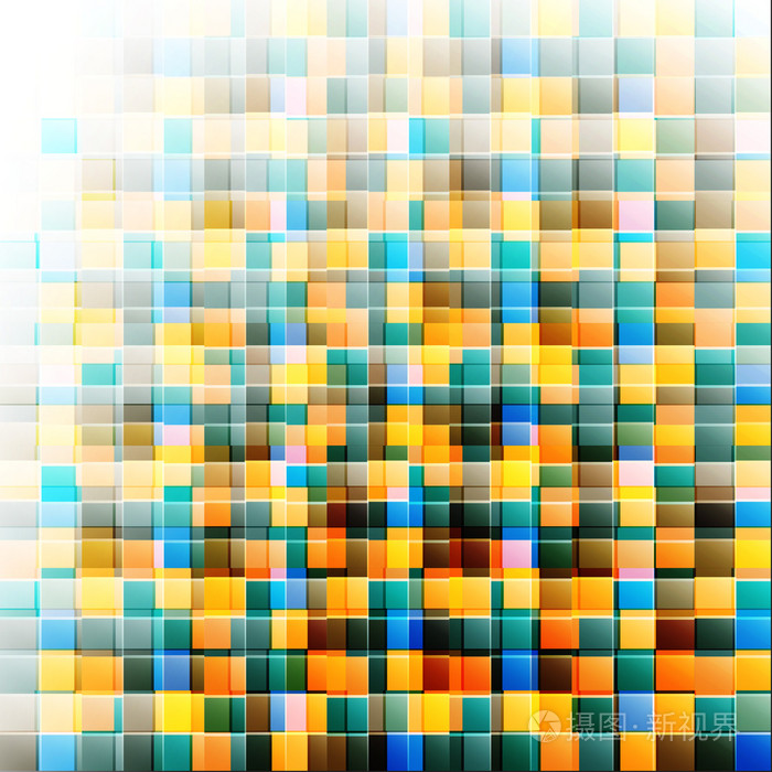 抽象的马赛克背景矢量插图中eps10