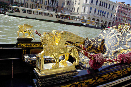 美丽的水街大运河在威尼斯，意大利