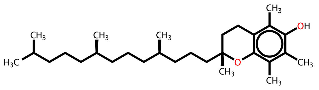 生育酚 维生素 E 结构式