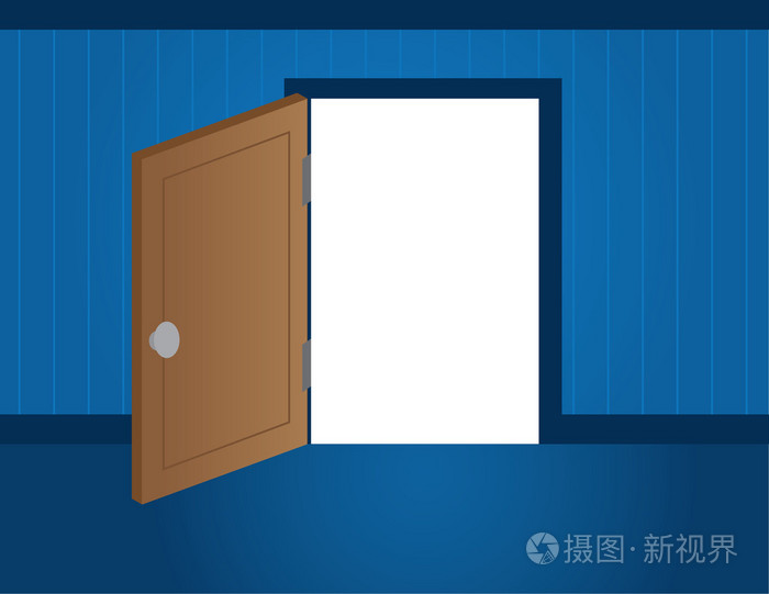 门开启插画-正版商用图片19xzt4-摄图新视界