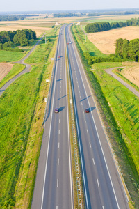 鸟瞰的公路