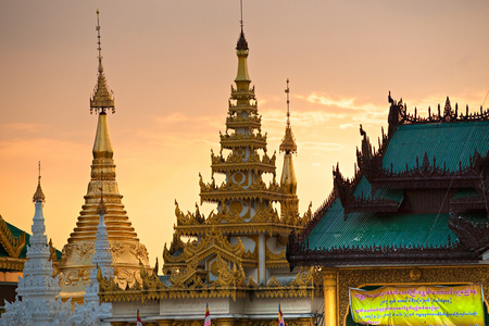 shwedagon 帕亚，仰光缅甸