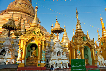 shwedagon 帕亚，仰光缅甸