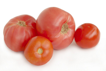 红色和粉色的西红柿
