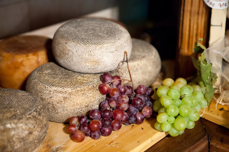 皮恩扎的典型托斯卡纳奶酪 pecorino