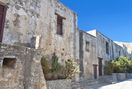 preveli 修道院在克里特岛的希腊小岛