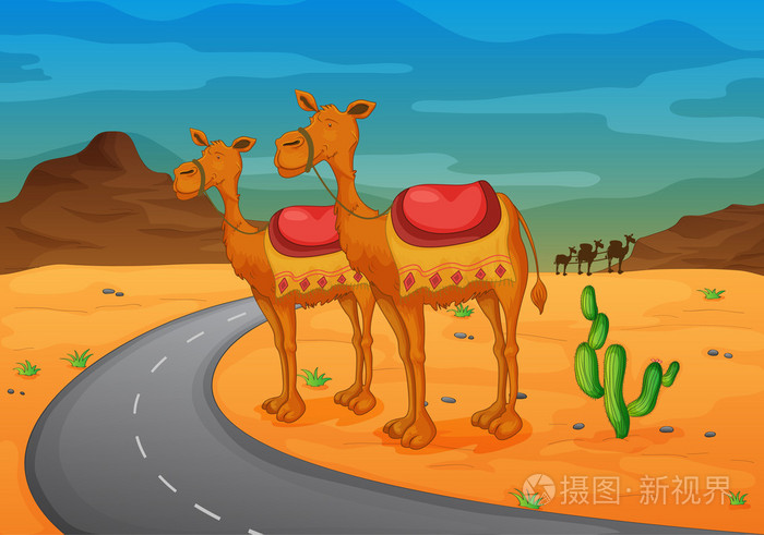 骆驼插画-正版商用图片1a9cn9-摄图新视界