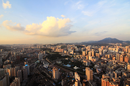 深圳市的夜景