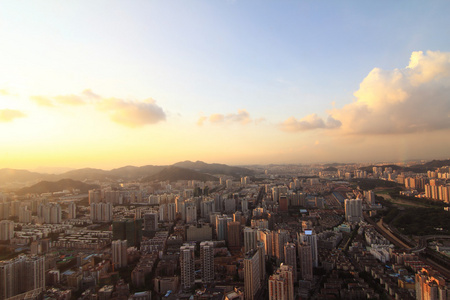 深圳市的夜景