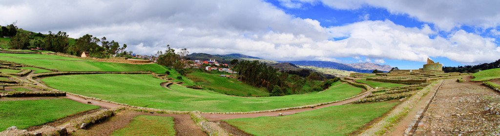 因加皮尔卡古石遗址在厄瓜多尔全景