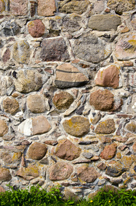 老城堡石墙背景