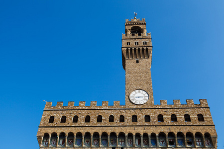 旧宫和广场 della 米开朗基罗在佛罗伦萨，意大利