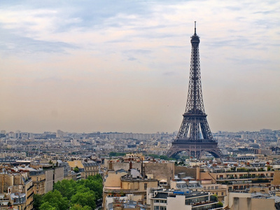欧洲城市巴黎城市对象埃菲尔铁塔