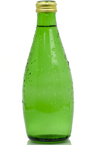 颜色翠绿，水的饮料瓶滴眼液