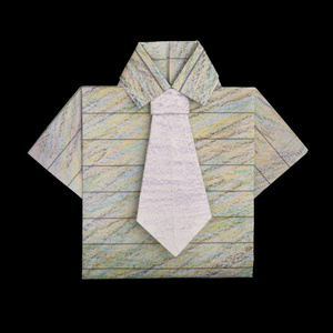 衬衫折叠折纸样式