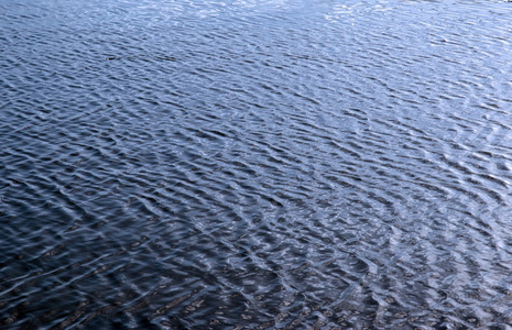 波纹的水表面与模式