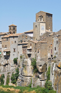 vitorchiano 的全景视图。拉齐奥。意大利