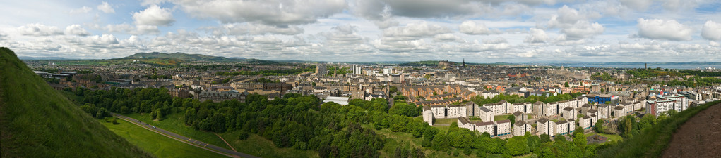 爱丁堡的全景