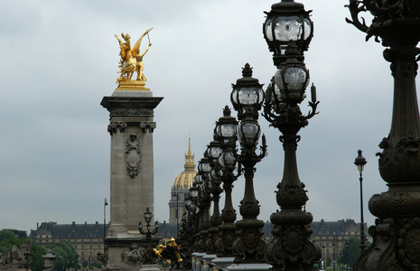 亚历山大三世桥 片段巴黎，法国