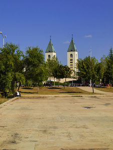 教会在 medjugorje，波斯尼亚和黑塞哥维那