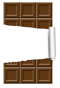 巧克力标签背景