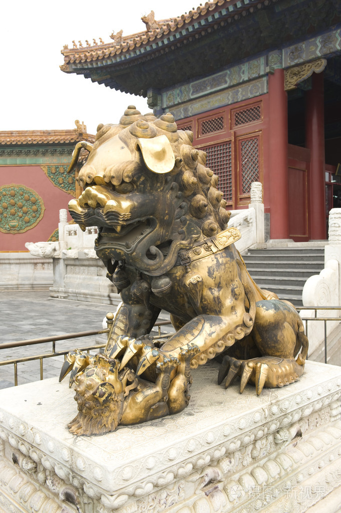 故宫铜狮子? 北京中国