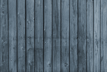 蓝色木栅栏