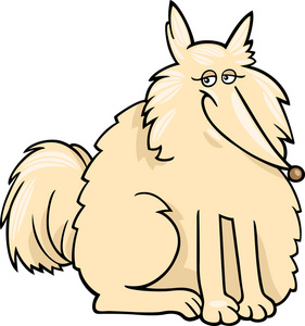 爱斯基摩狗的卡通插图