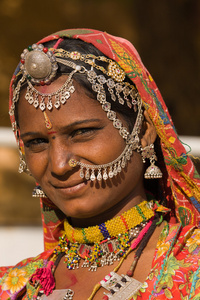肖像印度女人