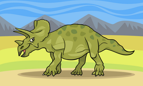 Cartoon tarbosaurus dinosaurien fr mlarbok